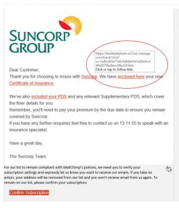 Suncorp SPAM Example